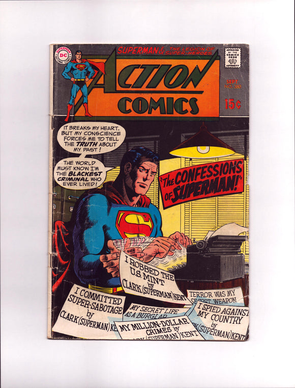 ACTION COMICS #380 (1969) GVG/VG-