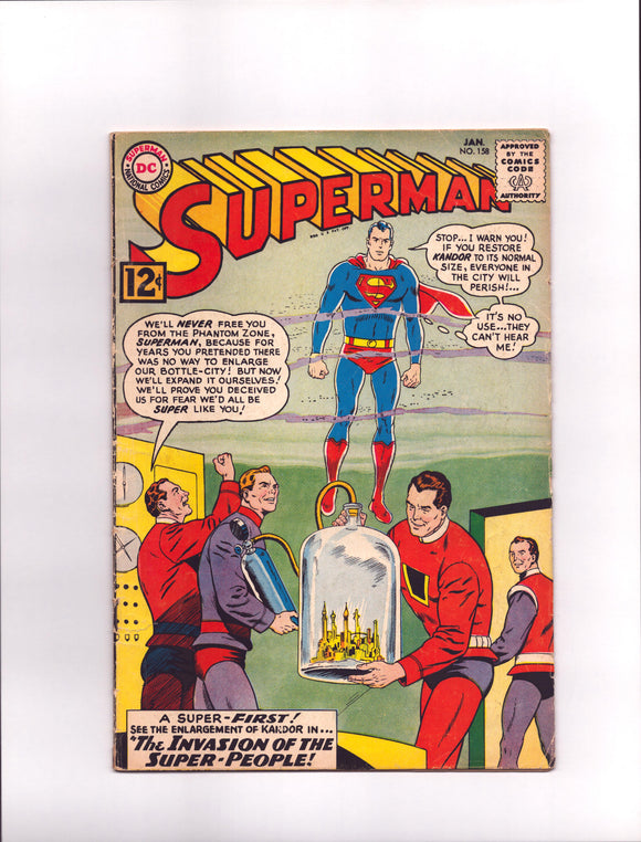 SUPERMAN #158 (1963) 1ST APPEARANCE OF SUPERMAN AS NIGHTWING VG-/VG