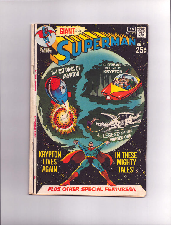 SUPERMAN #232 (1970) FN-/FN