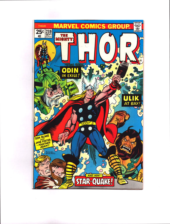 THOR #239 (1975) 1ST APPEARANCE OF HORUS, OSIRIS & ISIS VF+/VFNM