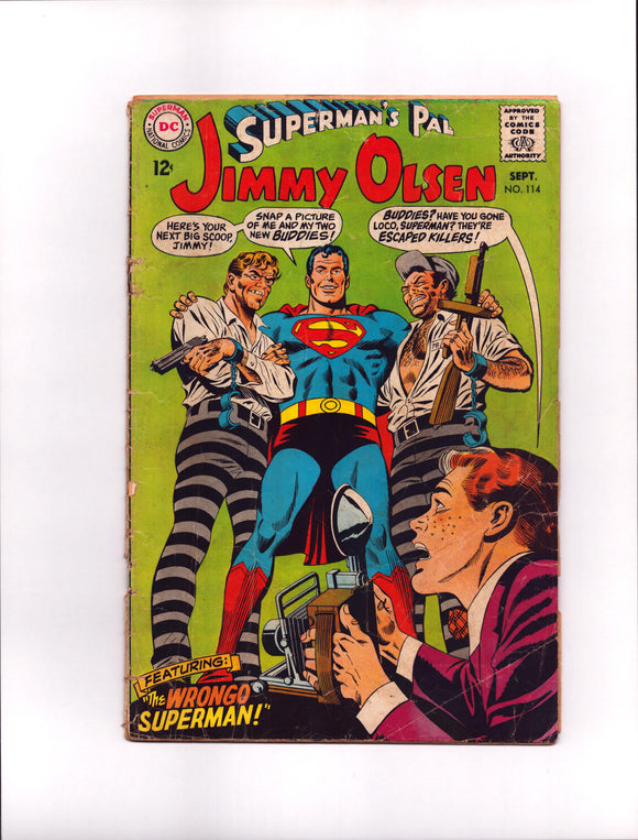SUPERMAN'S PAL, JIMMY OLSEN #114 (1968) POOR