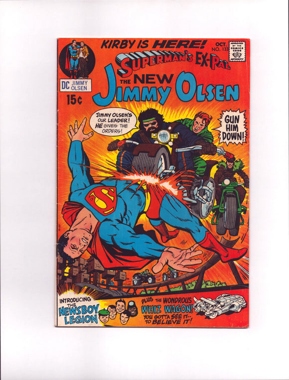 SUPERMAN'S PAL, JIMMY OLSEN #133 (1970) BEGINNING OF THE KIRBY ERA AT DC FNVF/VF-