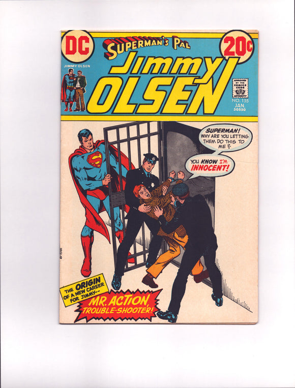 SUPERMAN'S PAL, JIMMY OLSEN #155 (1972) VF/VF+
