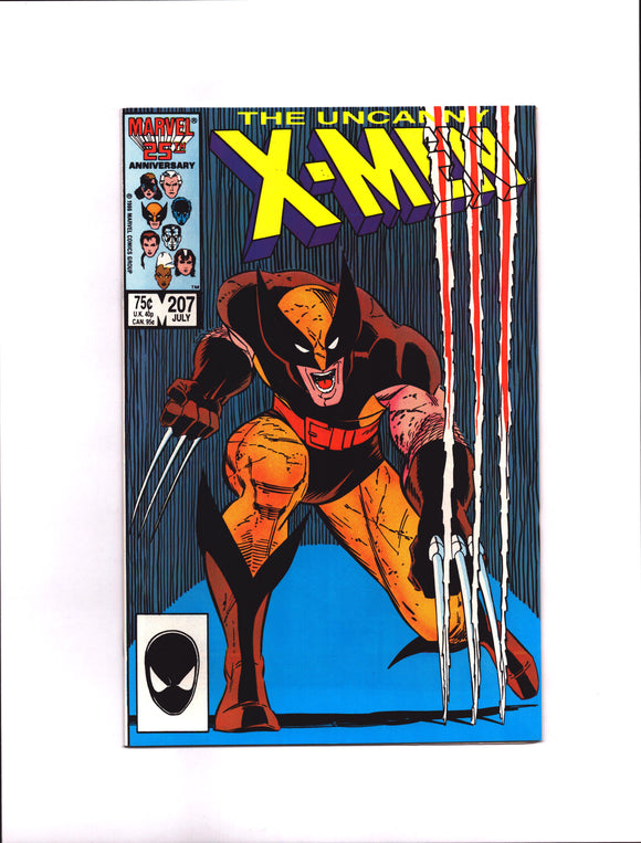 UNCANNY X-MEN #207 (1986) ICONIC COVER ART NM