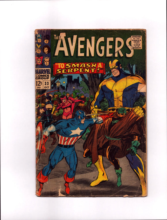 AVENGERS #33 (1966) FA/G