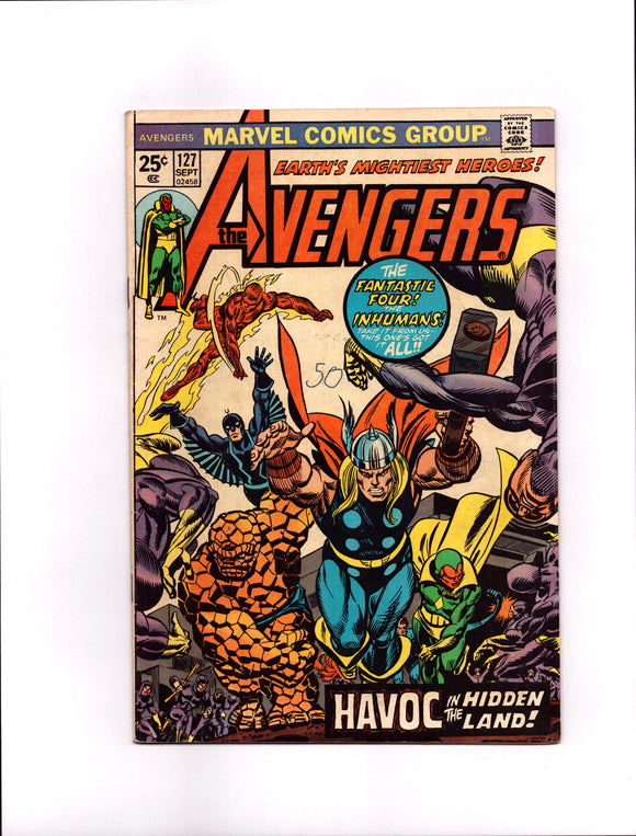 AVENGERS #127 (1974) 1ST APPEARANCE OF ULTRON 7 VG-/VG