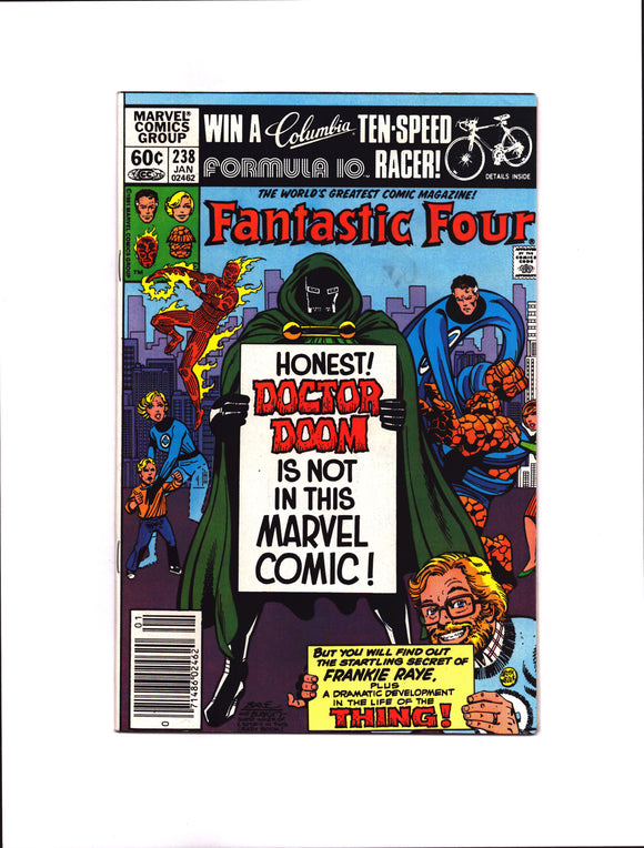 FANTASTIC FOUR #238 (1982) 1ST APPEARANCE OF AUNT PETUNIA; ORIGIN OF FRANKIE RAYE VF/VF+