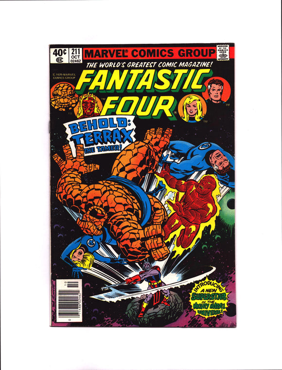 FANTASTIC FOUR #211 (1979) 1ST APPEARANCE OF TERRAX VF/VF+