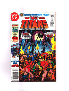 NEW TEEN TITANS #21 (1982) 1ST APPEARANCE OF BROTHER BLOOD; 1ST APPEARANCE OF THE MONITOR OFF PANEL (PRE-CRISIS); 1ST APPEARANCE OF NIGHT FORCE NM-/NM