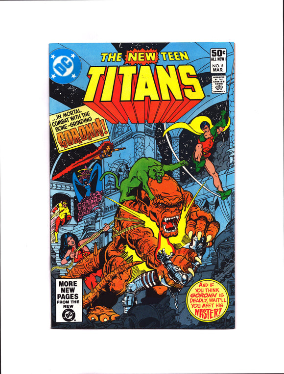 NEW TEEN TITANS #5 (1981) 1ST FULL APPEARANCE OF TRIGON NM-/NM