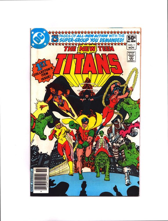 NEW TEEN TITANS #1 (1980) 1ST APPEARANCE OF RAVAGER; 2ND APPEARANCE OF CYBORG; 2ND APPEARANCE OF STARFIRE; 2ND APPEARANCE OF RAVEN; 2ND APPEARANCE OF THE NEW TEEN TITANS VFNM/NM-