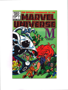 OFFICIAL HANDBOOK OF THE MARVEL UNIVERSE #7 (1983) NM-