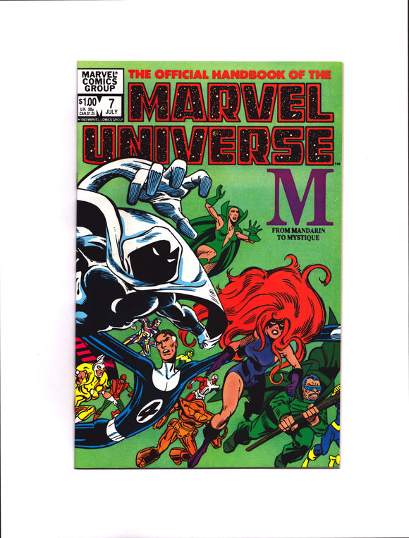 OFFICIAL HANDBOOK OF THE MARVEL UNIVERSE #7 (1983) NM-