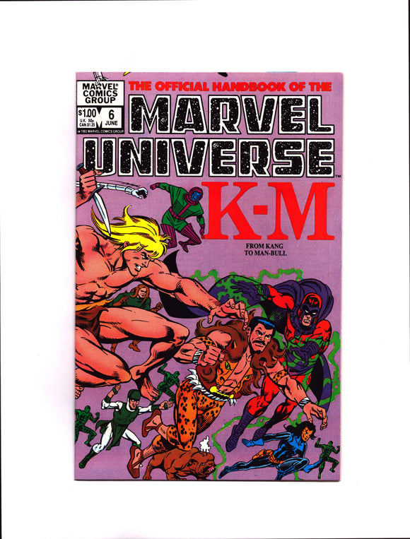 OFFICIAL HANDBOOK OF THE MARVEL UNIVERSE #6 (1983) NM-