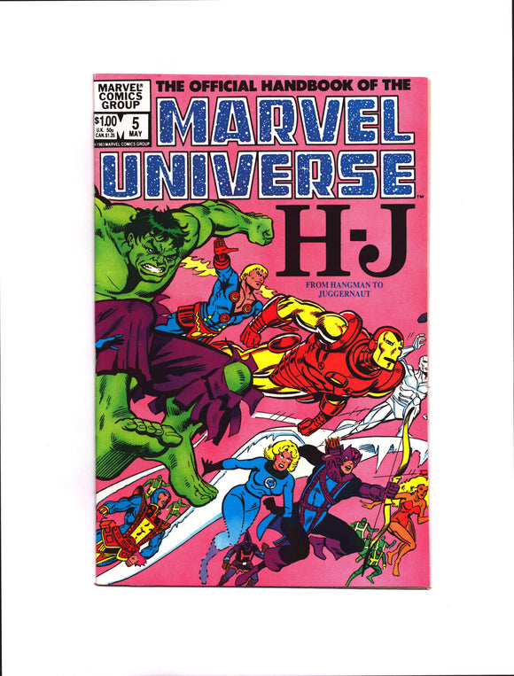 OFFICIAL HANDBOOK OF THE MARVEL UNIVERSE #5 (1983) NM-