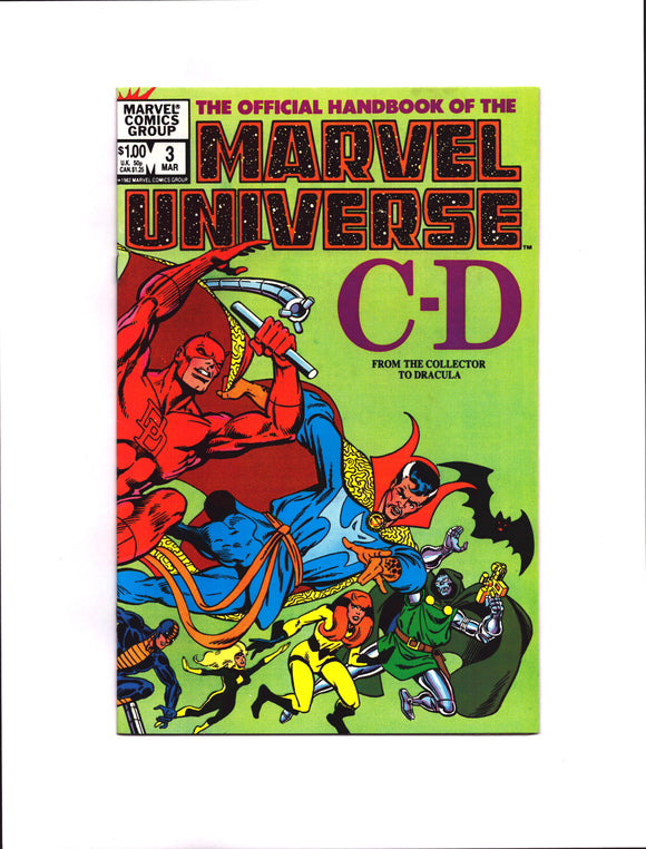 OFFICIAL HANDBOOK OF THE MARVEL UNIVERSE #3 (1983) NM-
