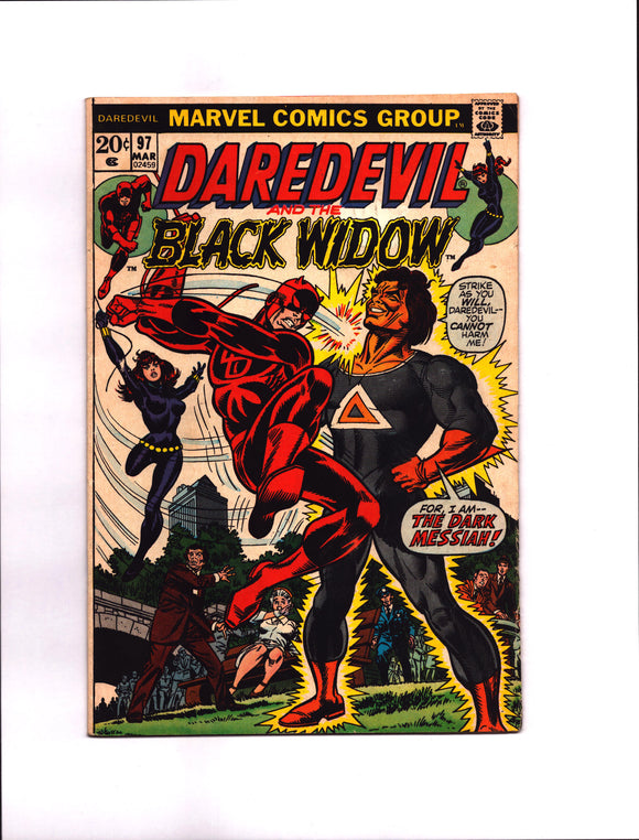 DAREDEVIL #97 (1973) 1ST APPEARANCE OF DARK MESSIAH (MORDECAI JONES) VG+/VGFN