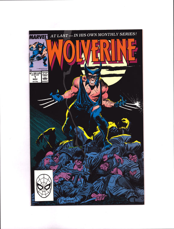 WOLVERINE #1 (1988) 1ST APPEARANCE OF WOLVERINE AS PATCH VF+/VFNM