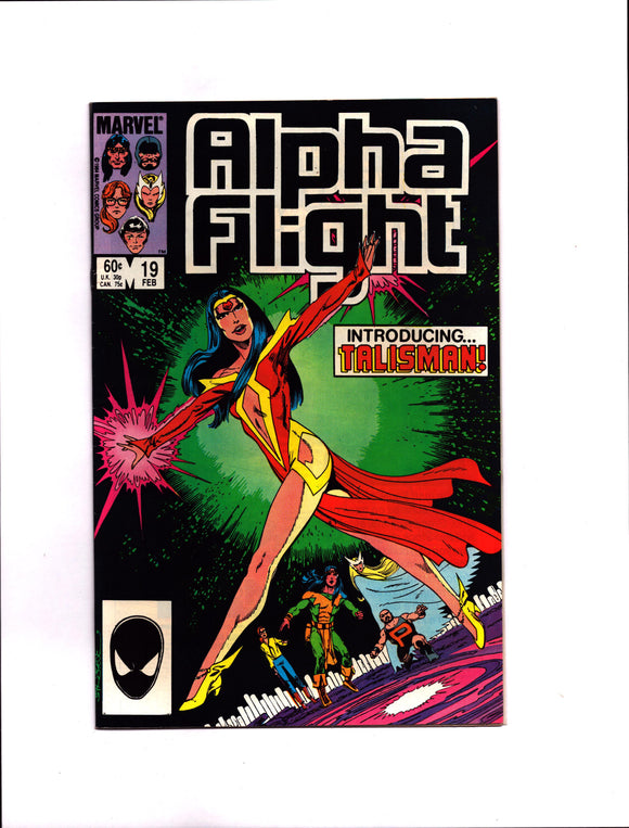 ALPHA FLIGHT #19 (1985) 1ST APPEARANCE OF TALISMAN (ELIZABETH TWOYOUNGMEN) VF/VF+