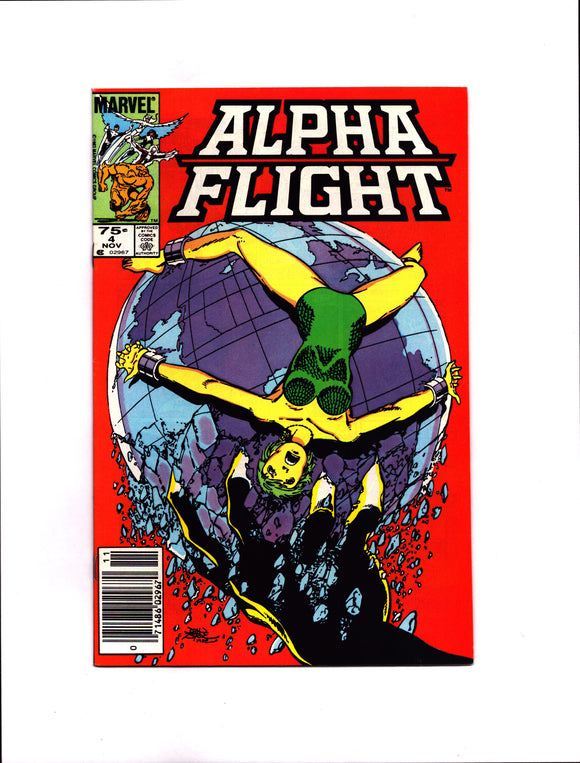 ALPHA FLIGHT #4 (1983) CANADIAN PRICE VARIANT VF+/VFNM
