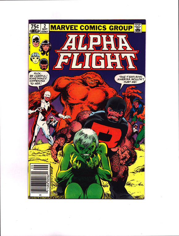 ALPHA FLIGHT #2 (1983) 1ST APPEARANCE OF MASTER OF THE WORLD; CANADIAN PRICE VARIANT VF/VF+