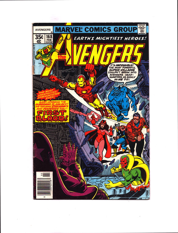 AVENGERS #168 (1978) VG/VG+