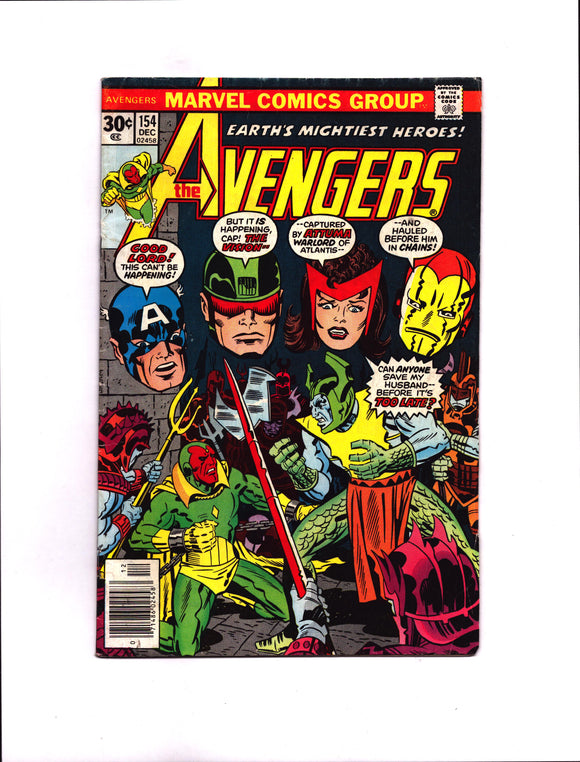 AVENGERS #154 (1976) 1ST APPEARANCE OF TYRAK FN-/FN