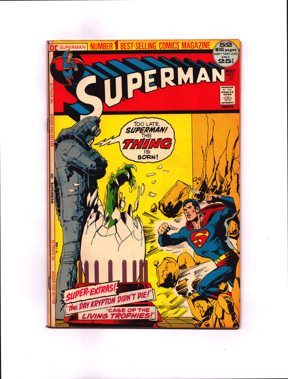 SUPERMAN #251 (1972) VF+/VFNM