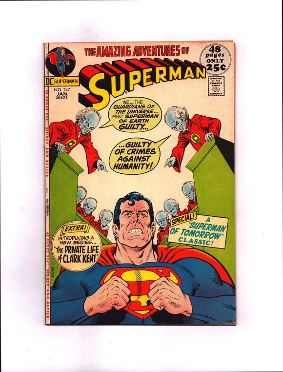 SUPERMAN #247 (1972) FNVF/VF-