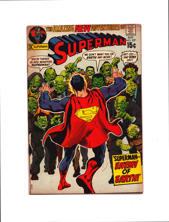 SUPERMAN #237 (1971) FNVF/VF-