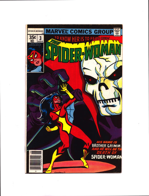 SPIDER-WOMAN #3 (1978) 1ST APPEARANCE OF THE BROTHERS GRIMM VF/VF+