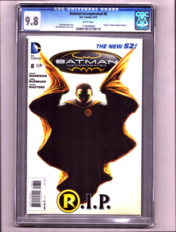 BATMAN INCORPORATED #8 (2013) CGC 9.8
