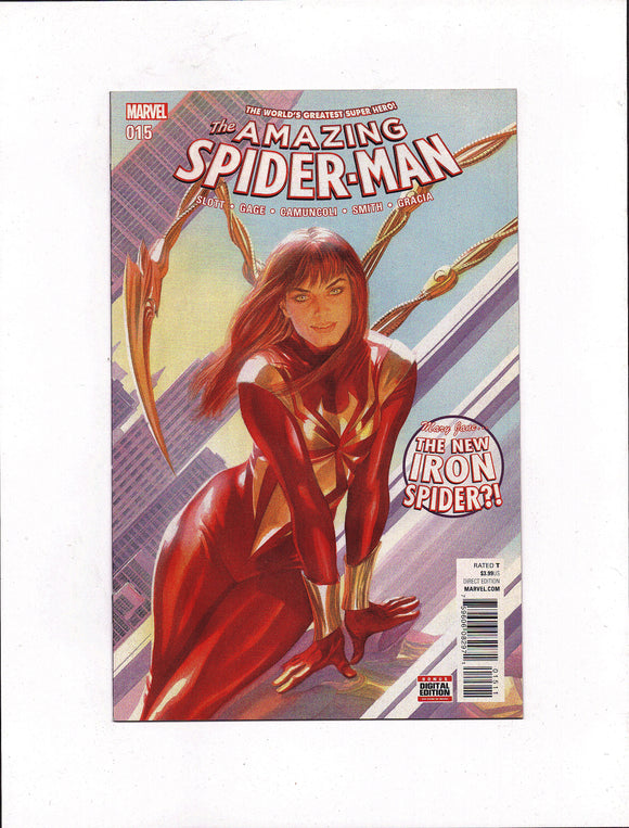 AMAZING SPIDER-MAN #15 (2016) 1ST APPEARANCE OF MARY JANE WATSON AS IRON SPIDER NM-/NM