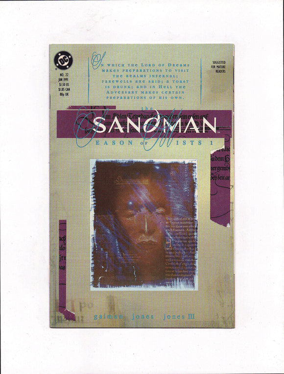 SANDMAN #22 (1991) VF+/VFNM