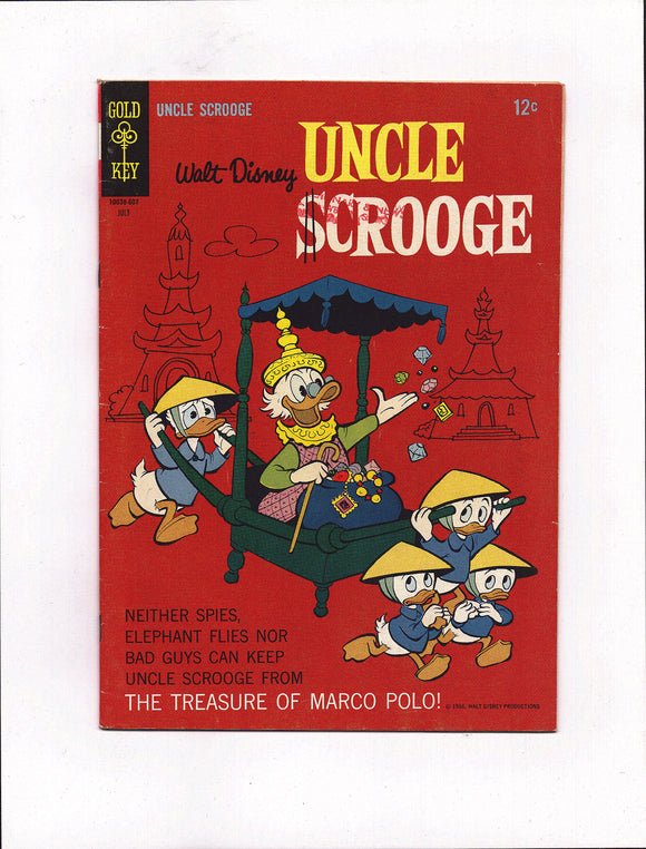 UNCLE SCROOGE #64 (1966) BANNED VIETNAM WORLD WAR III STORY VGFN/FN-