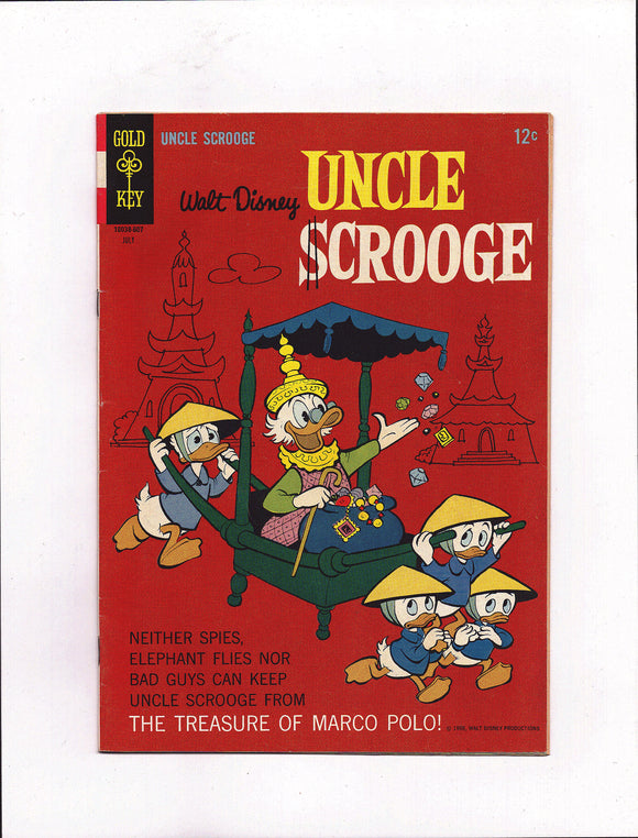 UNCLE SCROOGE #64 (1966) BANNED VIETNAM WORLD WAR III STORY FN-/FN