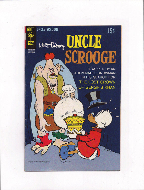 UNCLE SCROOGE #84 (1969) VG+/VGFN
