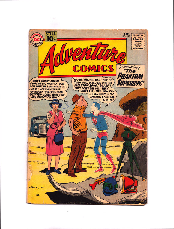 ADVENTURE COMICS #283 (1961) 1ST APPEARANCE OF GENERAL ZOD; 1ST MENTION OF THE PHANTOM ZONE CV