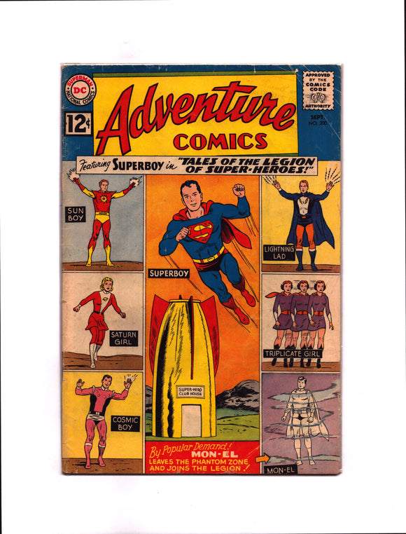 ADVENTURE COMICS #300 (1962) TALES OF THE LEGION OF SUPER-HEROES BEGINS VG