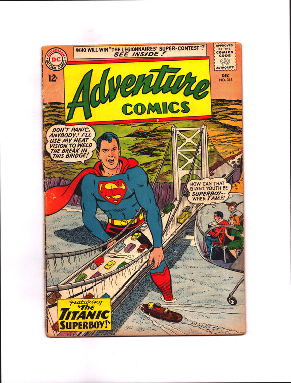 ADVENTURE COMICS #315 (1963) VG-/VG