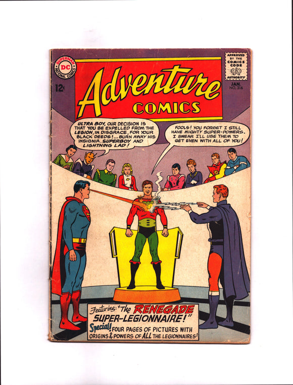 ADVENTURE COMICS #316 (1964) VG-/VG