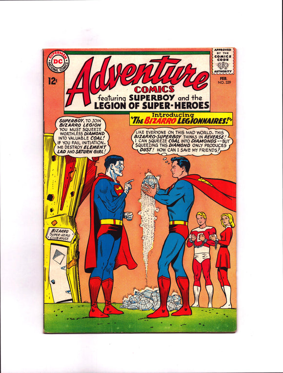ADVENTURE COMICS #329 (1965) 1ST APPEARANCE OF BIZARRO LEGIONNAIRES FN/FN+