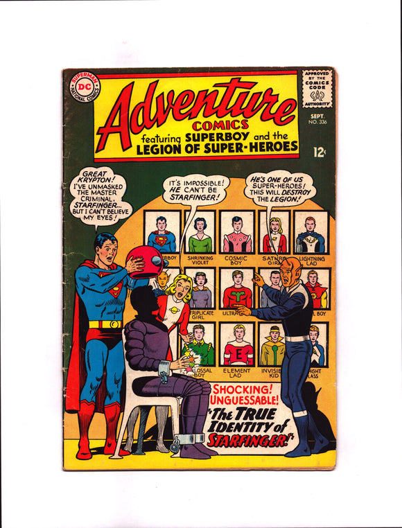 ADVENTURE COMICS #336 (1965) VG-/VG