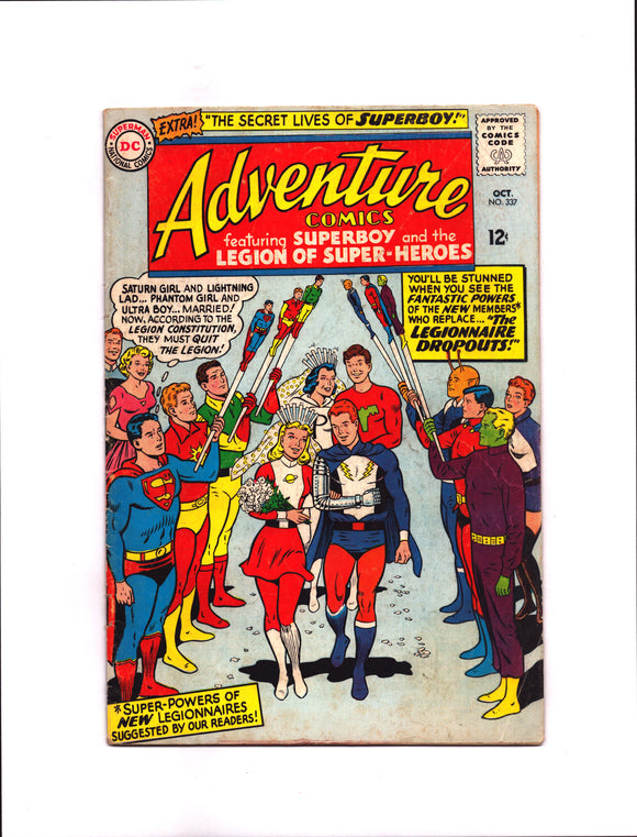 ADVENTURE COMICS #337 (1965) VG/VGFN