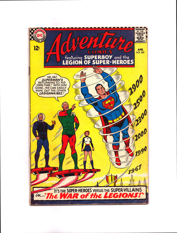 ADVENTURE COMICS #355 (1967) VG-/VG