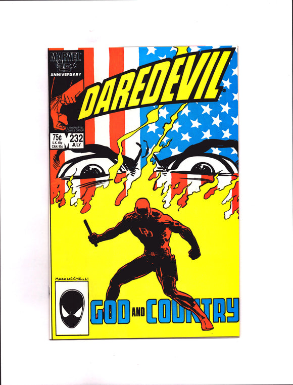 DAREDEVIL #232 (1986) 1ST APPEARANCE OF NUKE NM-/NM