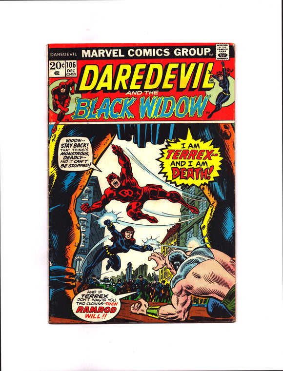 DAREDEVIL #106 (1973) FN-/FN