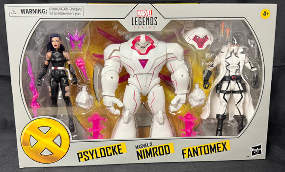 X-MEN LEGENDS PSYLOCKE NIMROD FANTOMEX 3-PACK EXCLUSIVE