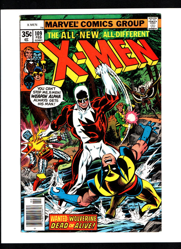 X-MEN #109 (1978) VG/FN SIGNED BY JOHN BYRNE BOTTOM OF FIRST PAGE