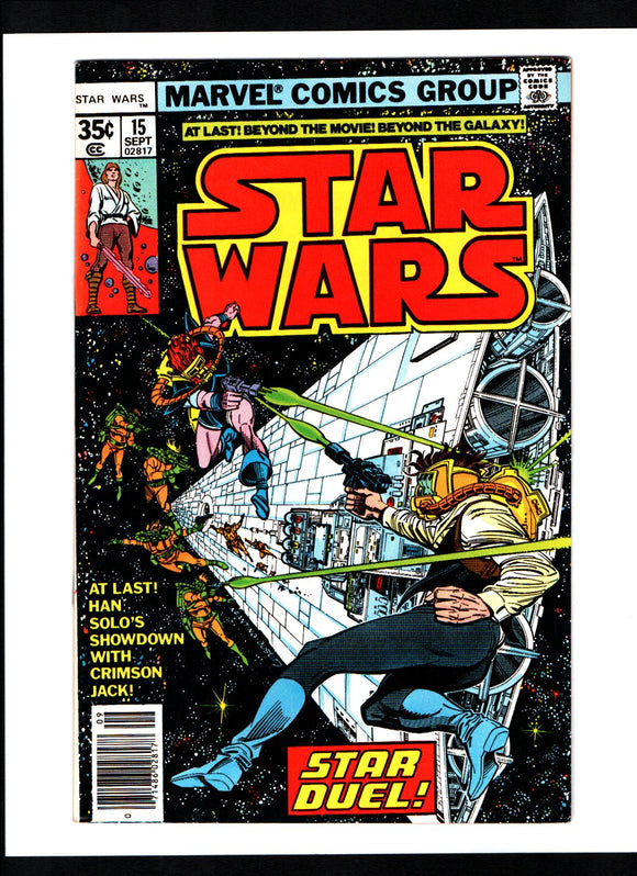 STAR WARS #15 (1978) MARVEL NEWSSTAND VFNM/NM-